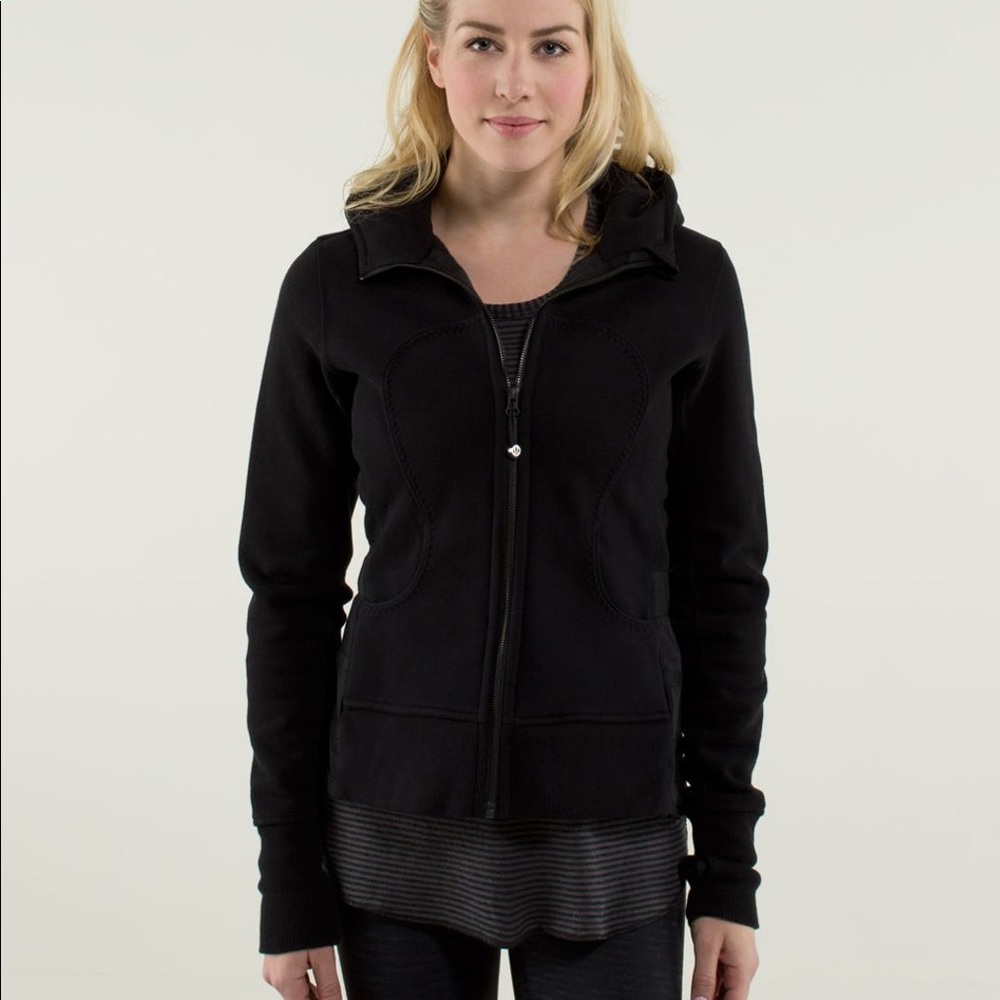 Black Lululemon scuba hoodie